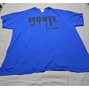 Monte Carlo Las Vegas T-Shirt Men's XL Blue